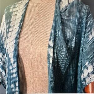 Elegant Blue and White Women's Sweater